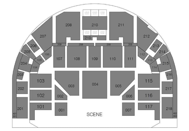 Oslo Spektrum arena seating chart, concert, event