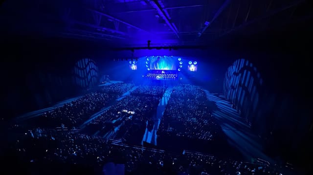Unity Arena concert blue lights awards event