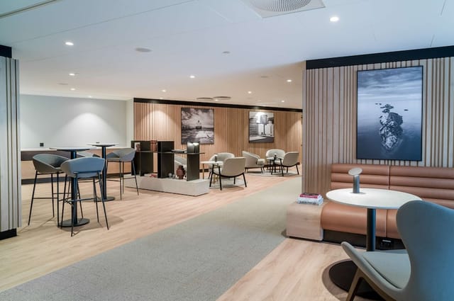 Modern VIP lounge, networking, conference event