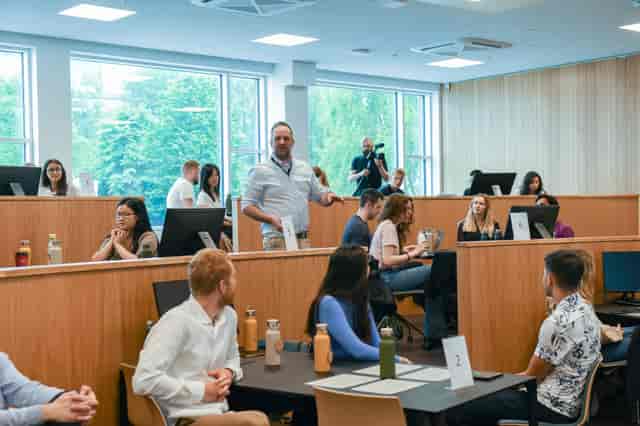 NHH faculty seminar, tiered classroom, business workshop