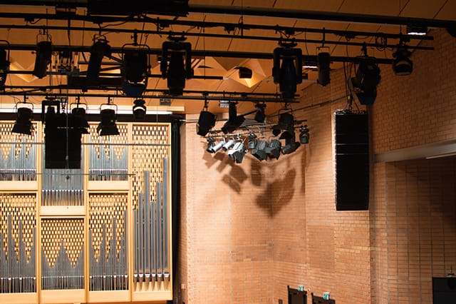 Norwegian Music Hall stage, lighting, sound, event