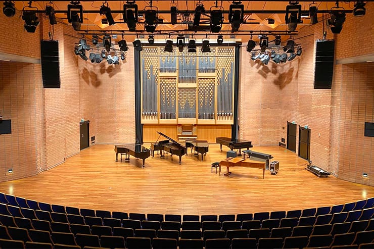 Norwegian Academy music hall, pianos, recital, festival