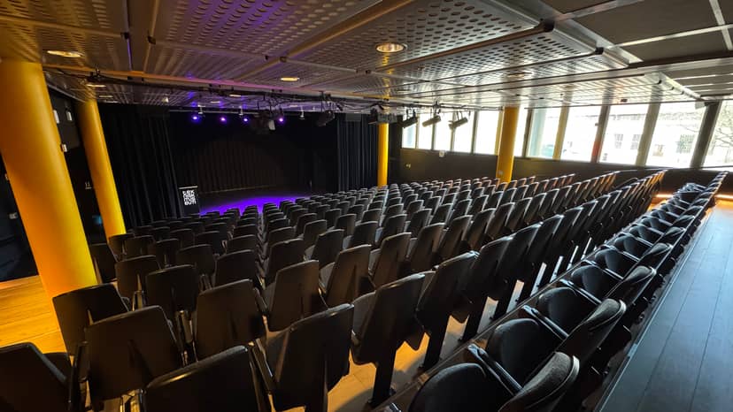 Norsk Teknisk Museum auditorium: stage, seating, lecture, event