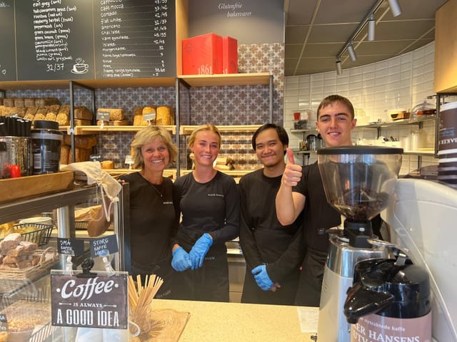 Bakery team, coffee shop catering, team building