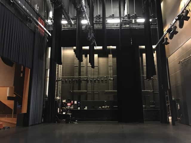 Bærum Kulturhus backstage event rigging lighting