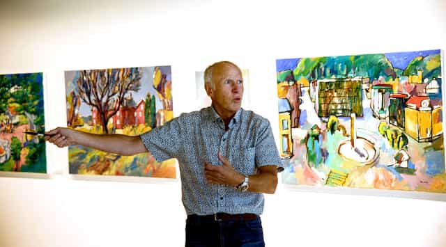Art gallery event, speaker, Bølgen Kulturhus, corporate reception