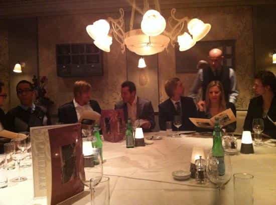 Prima Fila private dining, corporate event, formal dinner