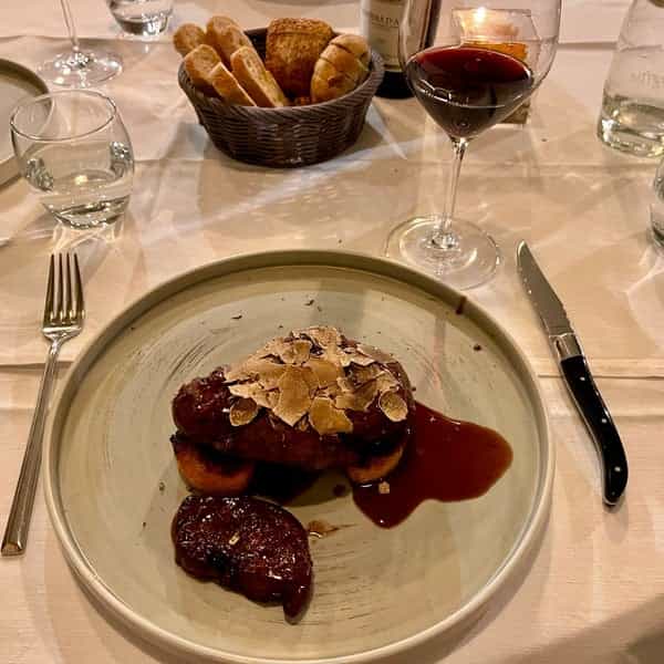 Il Carpaccio plated fine dining executive dinner