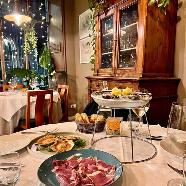 Il Carpaccio event dining, oyster centerpiece, formal dinner, celebration