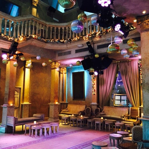 Il Gattopardo Milano cocktail bar, ornate columns, event venue, party