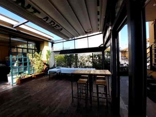Milan industrial venue, outdoor event, networking reception