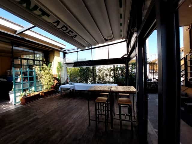 Milan industrial venue, outdoor event, networking reception