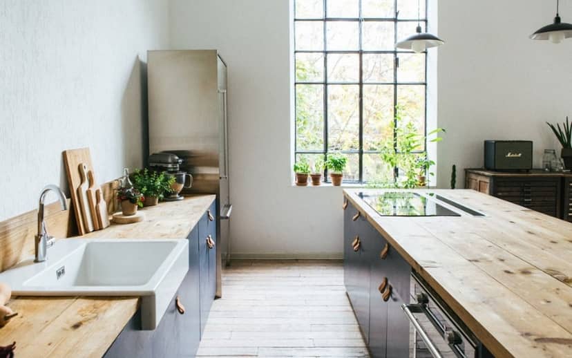 Chic industrial kitchen, culinary event, cooking class