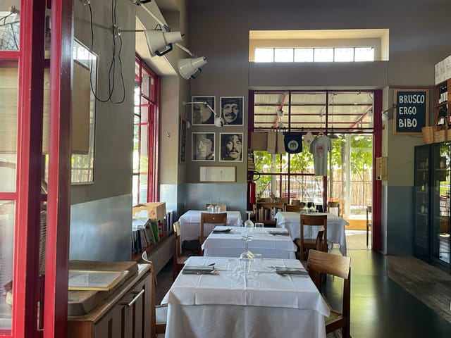 Rustic-chic Erba Brusca restaurant, private dinners, networking