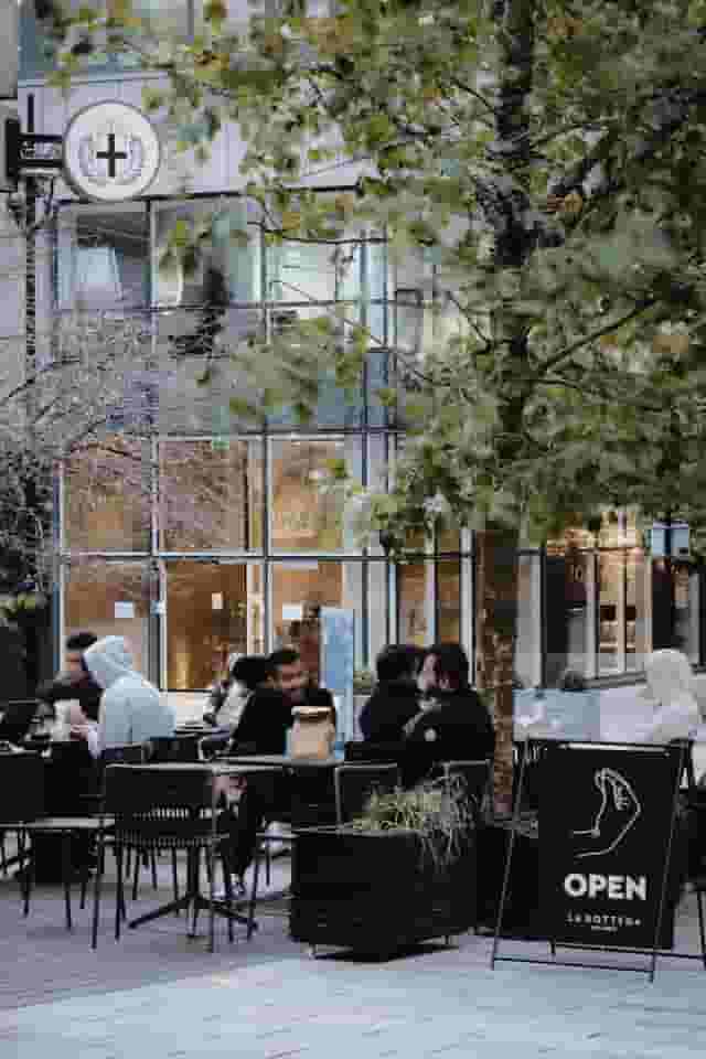 Natural seating area
