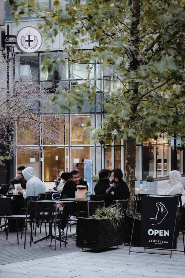 Natural seating area