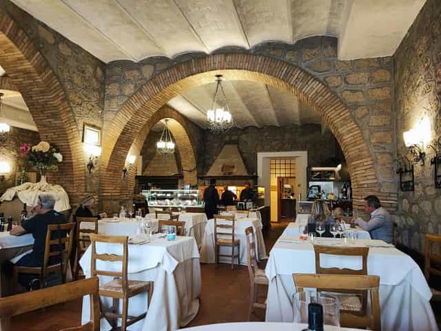 Rustic stone arch restaurant, private dining, event venue
