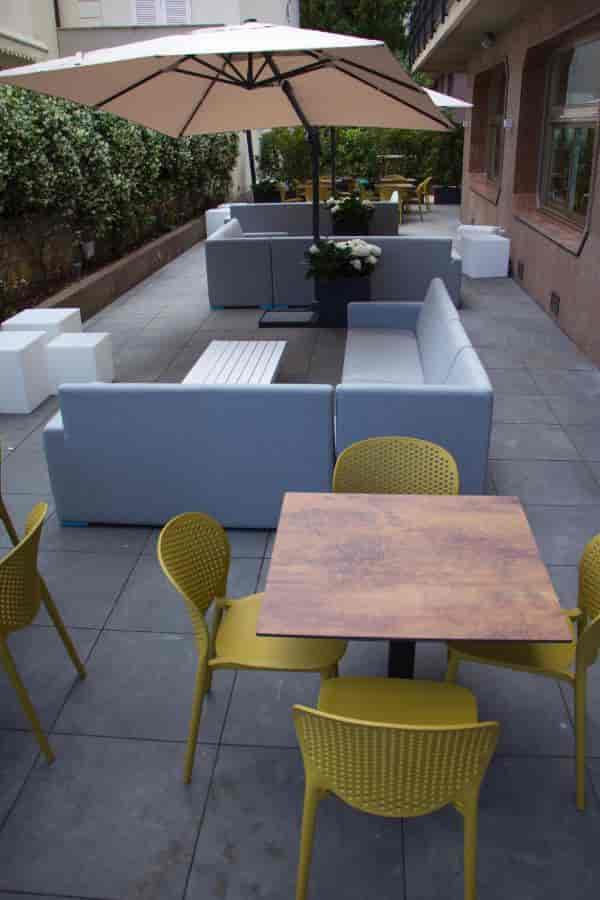 Hotel Riva Alassio terrace lounge, flexible seating, event space