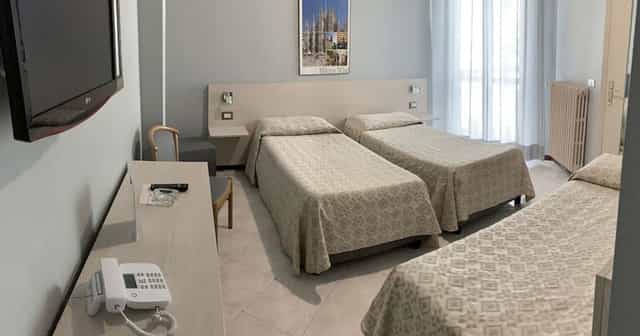 Hotel room, double beds, event accommodation