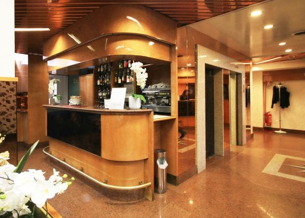 Hotel Lido lobby bar, reception, event space