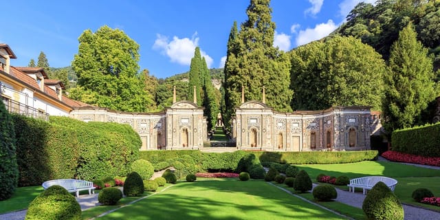 Napoleone Villa d'Este garden, classical architecture, upscale event venue