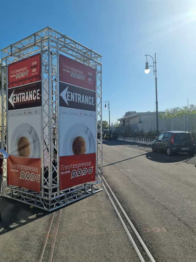 Coffee festival event entrance