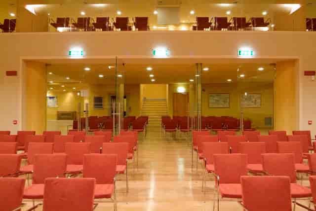 Sala delle Muse venue, tiered seating, conference, event
