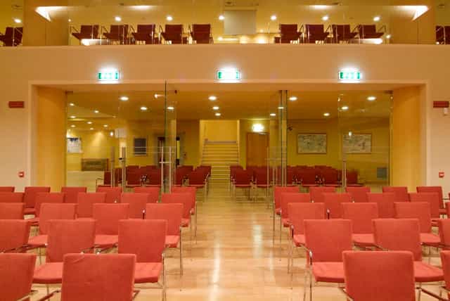 Sala delle Muse venue, tiered seating, conference, event