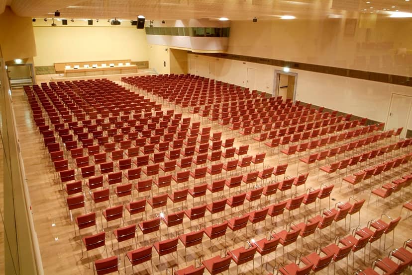 Milan conference venue, Muse Hall, seated event, professional meeting