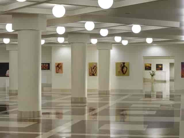 Modern expo venue, art, reception, UNAHOTELS Milan