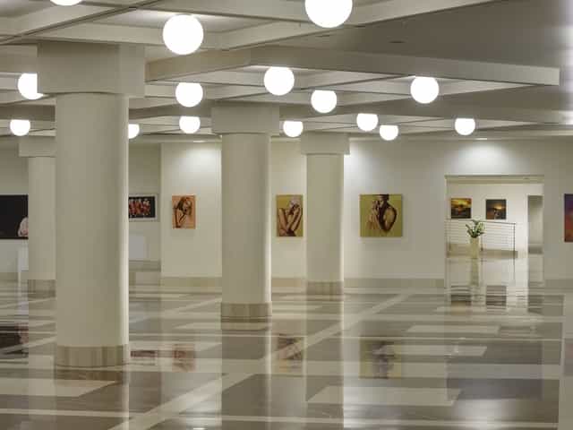Modern expo venue, art, reception, UNAHOTELS Milan