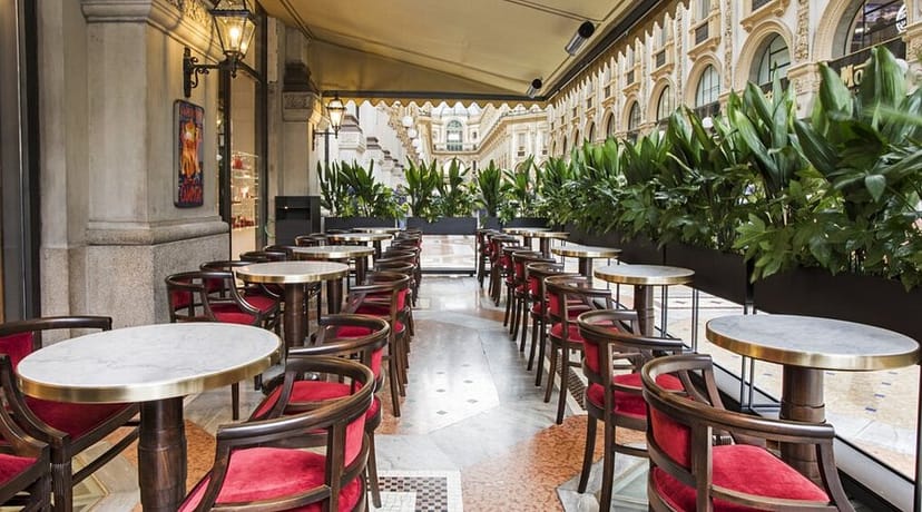 Camparino Dehors terrace networking lunch event