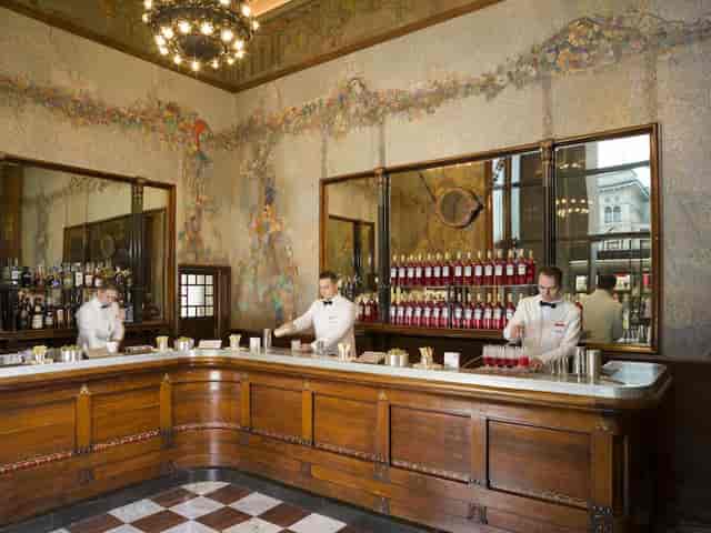 Camparino Dehors bar, cocktails, VIP lounge