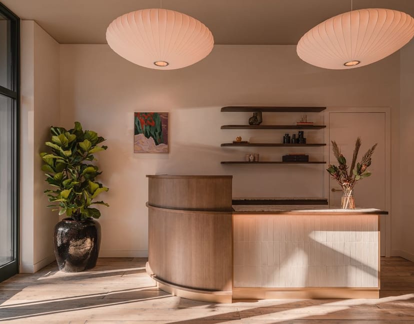 ZAÏA Milan lounge: upscale event venue, wood design