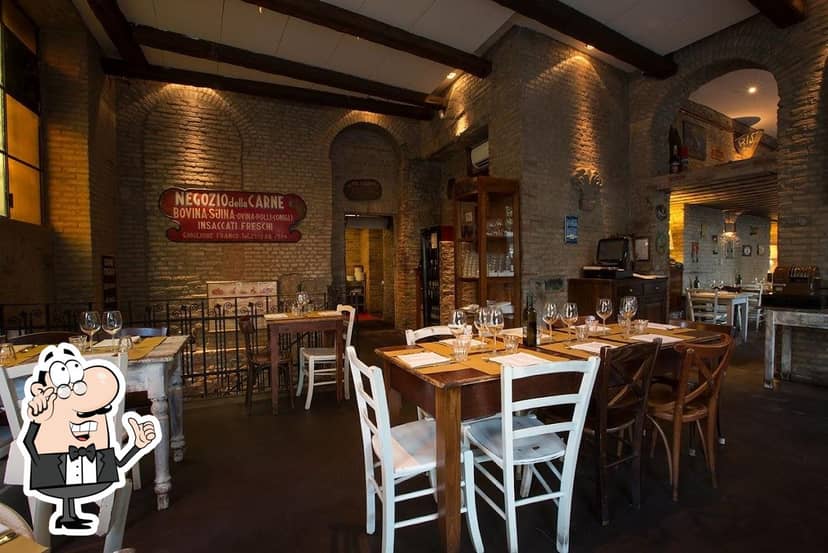 Casa Tua Osteria rustic private party venue, brick beams