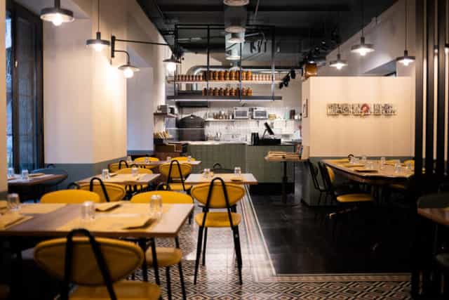 Milano Sarpi restaurant, visible kitchen, event venue