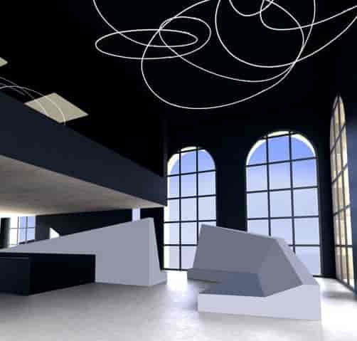 Sala Fontana event venue, modern, high ceilings