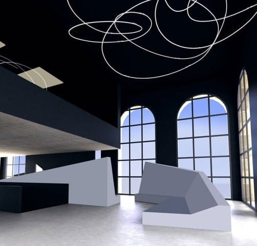 Sala Fontana event venue, modern, high ceilings