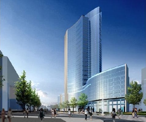 Modern Lombardia building, glass, events, conference
