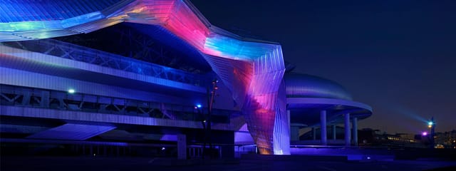 Allianz MiCo lit exhibition space, gala, event