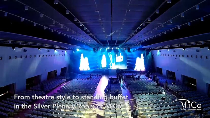 Allianz MiCo plenary hall, theatre setup, event venue