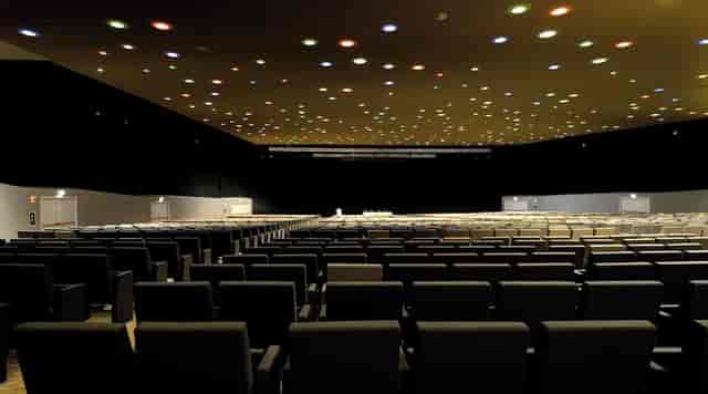 Allianz MiCo conference hall, modern lighting, corporate event, convention