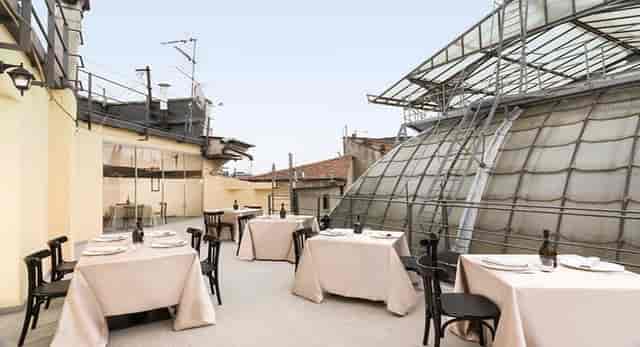 Milan rooftop bar cocktail reception