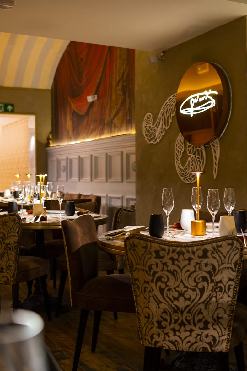 Elegant Nabucco gala event, private dining, luxury lounge