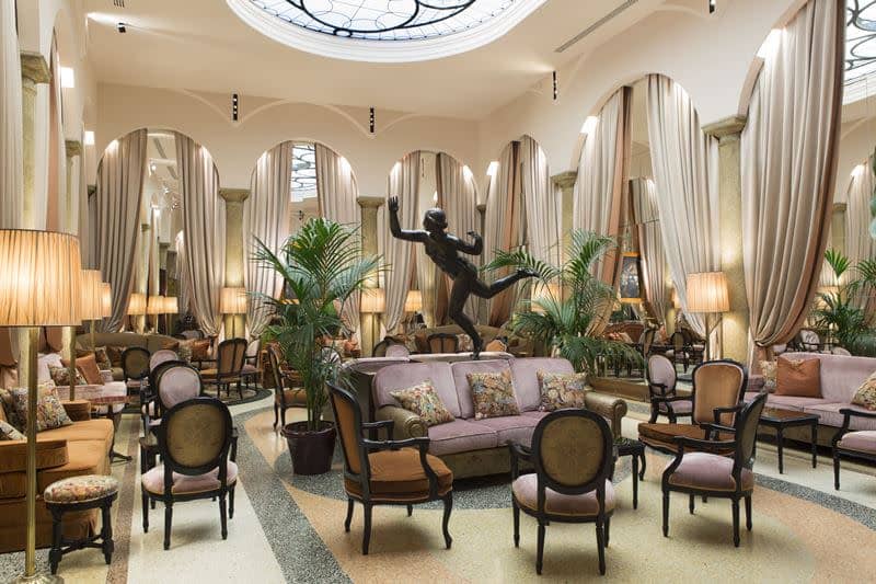 Elegant lounge at Don Carlos Restaurant, perfect for networking events and informal meetings.
