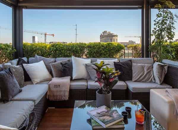Rooftop lounge