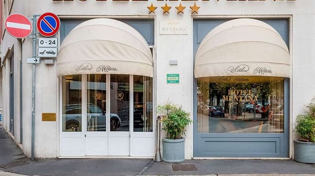 Boutique hotel suite, classic facade, event venue, corporate retreat