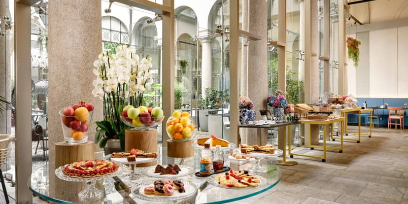 Milan Hotel Indigo event buffet, conference, brunch