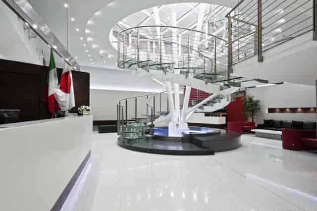 Milan Ibis Styles spiral staircase, modern hotel conference event