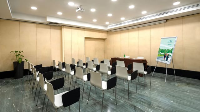 Milano meeting room, tiered seats, workshop, event